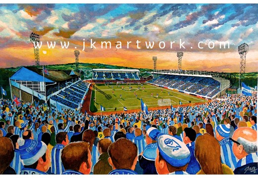 Hillsborough Stadium 'Yesteryear' Fine Art Print - Sheffield Wednesday FC Hillsborough Stadium 'Yesteryear' Fine Art Print - Sheffield Wednesday FC